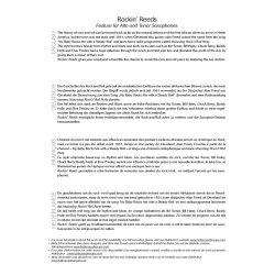 Rockin' Reeds : feature for Alto and Tenor Saxophones with opt. Percussion